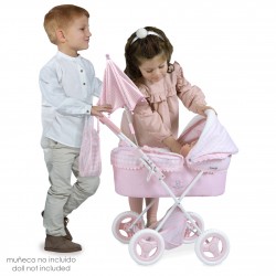 Joli chariot pliable pour poupées avec parasol DeCuevas Toys 85046 | DeCuevas Toys