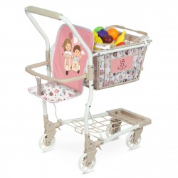 Chariot Supermarché Sweet avec accessoires et porte-bébé DeCuevas Toys 52148