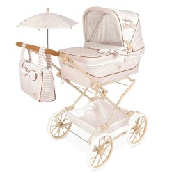 Poussette de Poupées Reborn Verona Pliable avec Ombrelle DeCuevas 82078