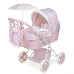 Joli chariot pliable pour poupées avec parasol DeCuevas Toys 85046