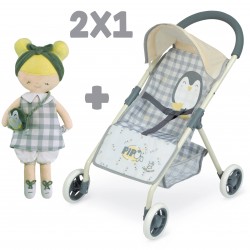Pipo Chariot pour poupées 2 en 1 Chaise avec poupée DeCuevas Toys 90547