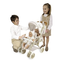Passeggino per bambole sedia gemellare pieghevole Verona DeCuevas 90378 | DeCuevas Toys