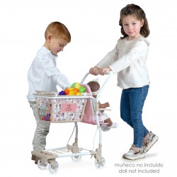 Wózek na zakupy z akcesoriami i nosidełkiem dla dzieci DeCuevas Toys 52148 | DeCuevas Toys