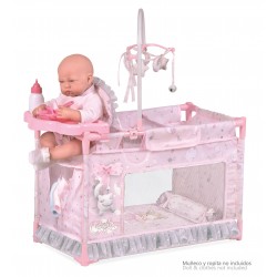 Berço Parque Trocador Pequeno de Bonecas Magic María DeCuevas Toys 53134